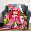 1pc Princess Strawberry8 Blanket, Gift, for Men and Women, Soft Blanket, Good for Sofa Bed Couch Travel, Lightweight Flannel Blanket
