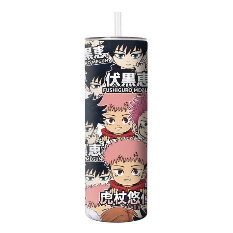 Термокружка из нержавеющей стали с принтом Jujutsu Kaisen (Аниме Мультяшный)