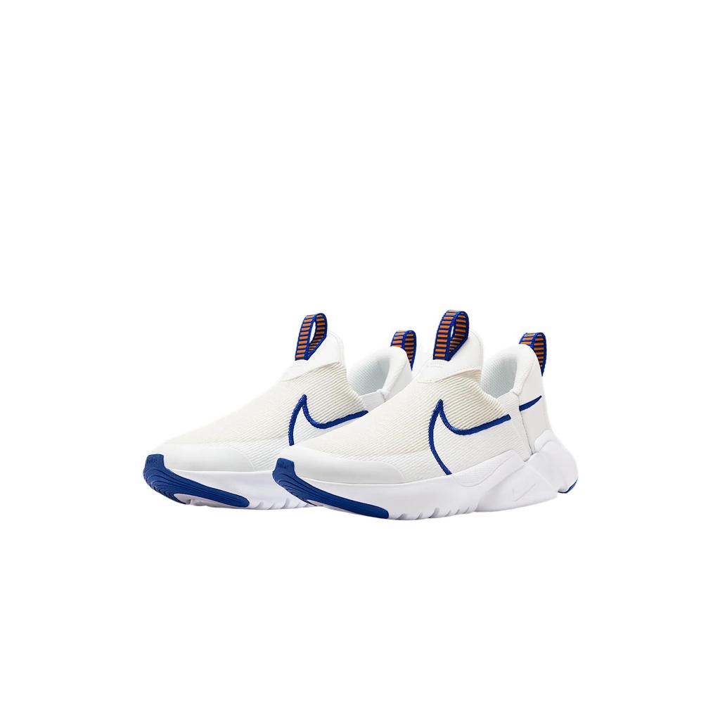 Nike Flex Plus 2 Breathable Low top Kids' Running Shoes Mountain White Royal Blue Orange Peel Yellow White Sneakers DV8999-103