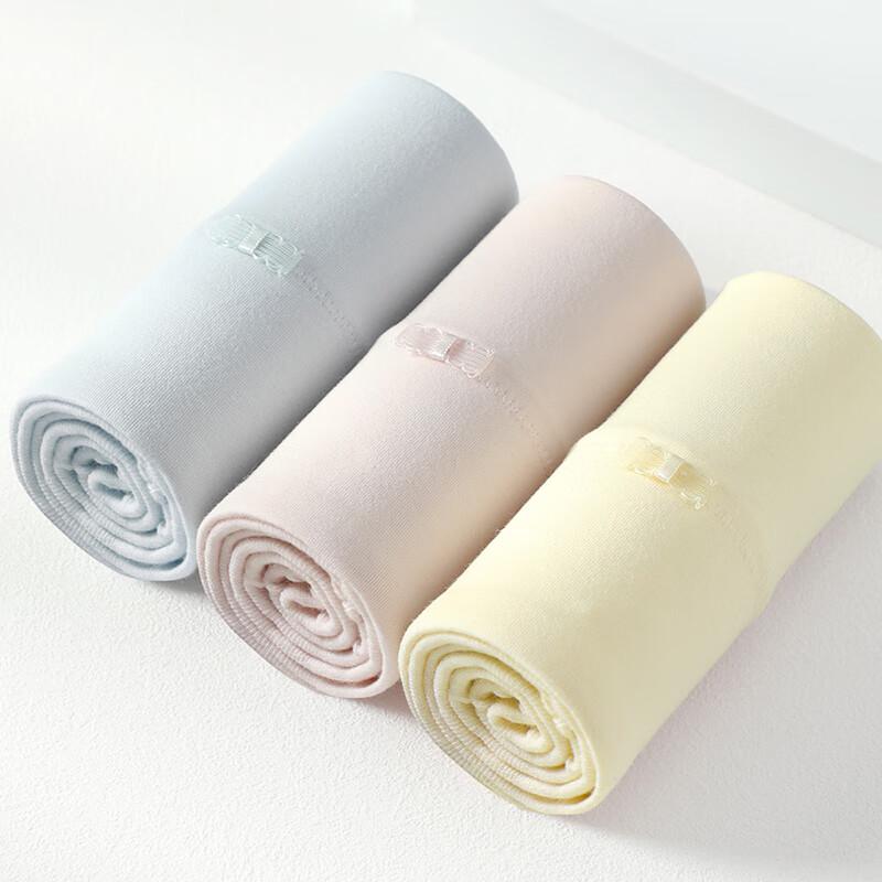 Fenteng Women's 10A Antibacterial Pure Cotton High Waist Briefs - 3 Pack