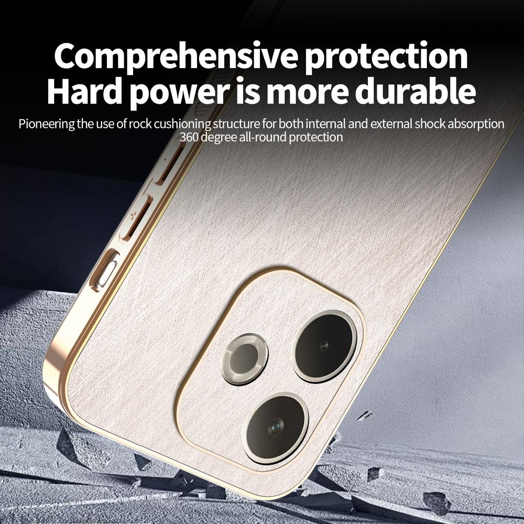 Чехол KADEM для Oppo A5 Pro 5G (Глобальный)/4G (Глобальный)/A5 Energy 5G (Китай) ,Электролитическое покрытие PU+TPU задняя крышка с шелковистой текстурой