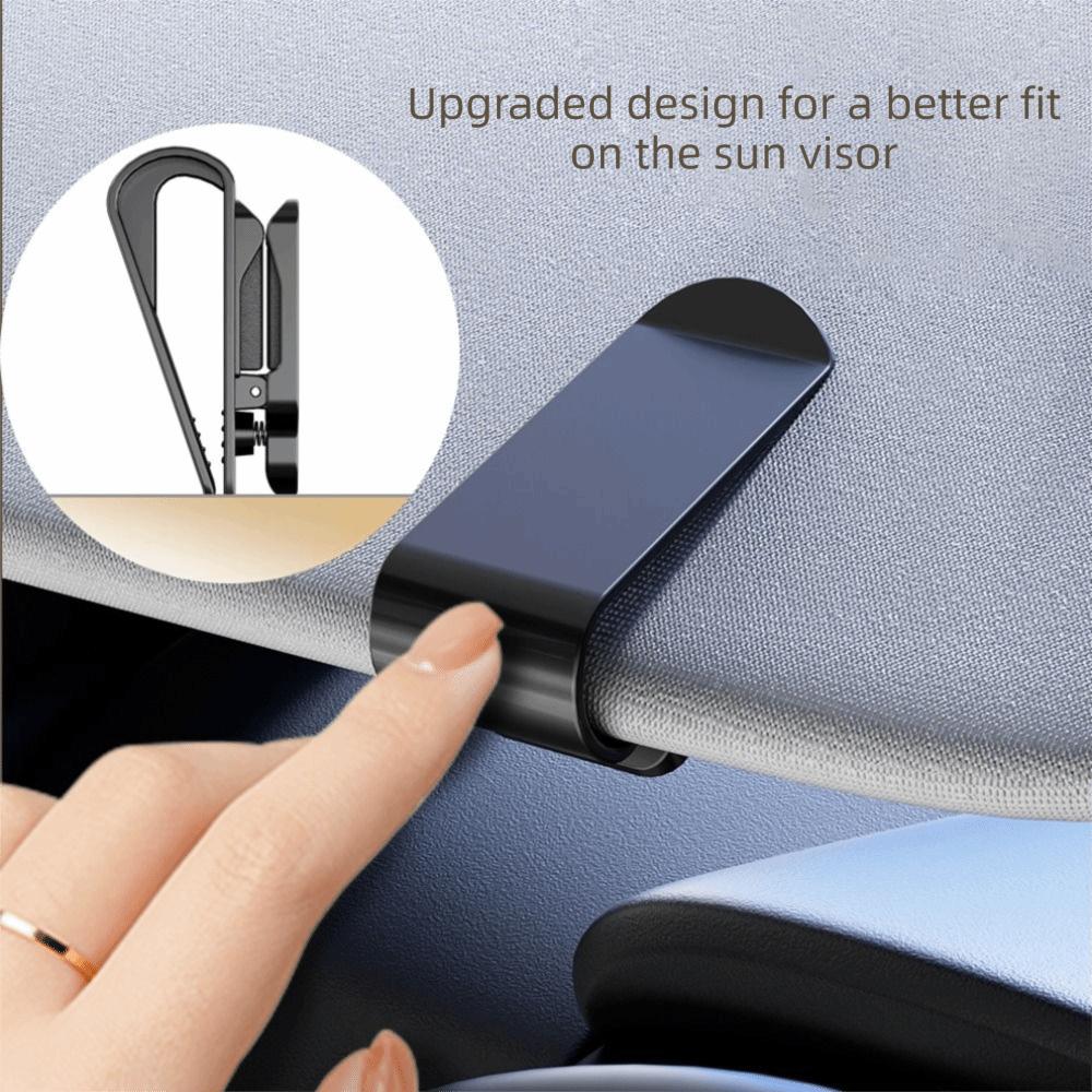 Expansion Space Car Sunglasses Holder Shock-proof Card Ticket Holder Car Sunglasses Clip Sun Visor