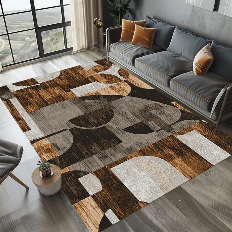 Abstract Pattern Rugs Simple Color Floor Mat Home Decor Soft Non-slip Kids Room Bedroom Carpet Gift Easy To Clean Sofa Carpets
