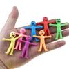10 Pcs Novelty Stretchy Stretch Toy Cute Colorful Yellow Stress Relief Stretchy Fidget Gifts TPR Soft Plastic Creative Doll Toy