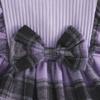 INS Baby Fashion Christmas Plaid Bow Dress 2025 - Children's Long-Sleeve Skirt