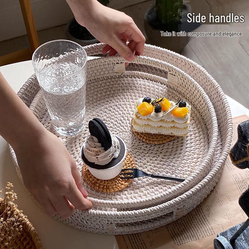 Handmade Woven Rattan Storage Basket