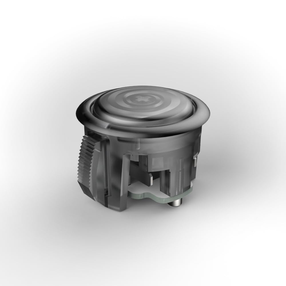 6pcs Original Punk Workshop PWS Blaze Button Fighting Game Controller for Arcade Machine Fight Stick Hit Box (6pcs 24mm Black)