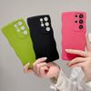 For Samsung Galaxy S25 S24 FE S23 Ultra A54 A71 A52 A73 A33 S22 S21 FE A34 5G Wave Frame Silicone Shockproof TPU Candy Color Cover