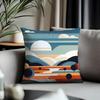 Fashion GGgeometric Landscapeed Cushion Cover Antidustmite Pillowcase Invisible Zipper Silky Short Plush Sofa Cushion Cover