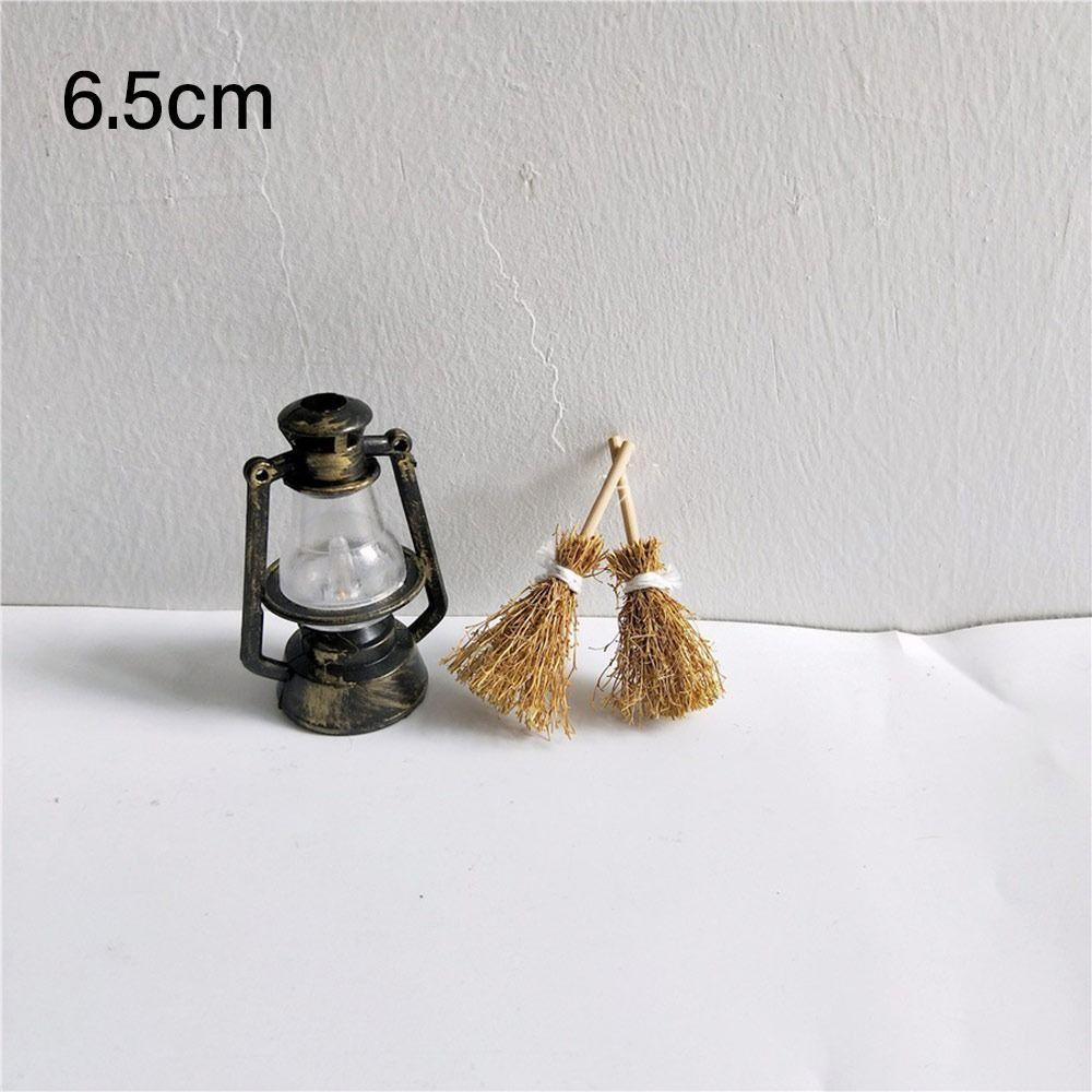5pcs/Bag Kitchen Garden Witch Straw Brooms Witch Tool Dollhouse Accessories  Halloween