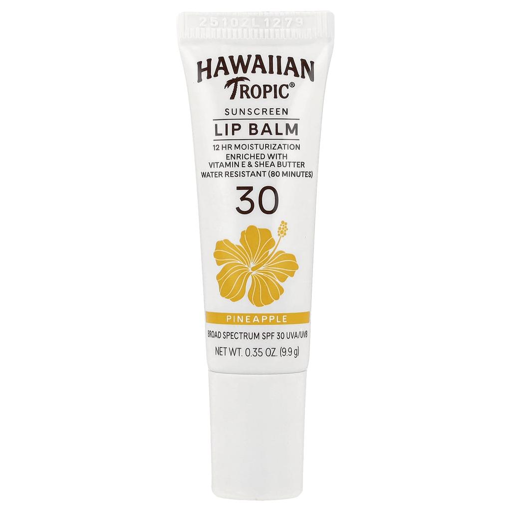 Hawaiian Tropic, UV Protection Lip Balm, SPF 30, Pineapple, 9.9g (0.35oz)