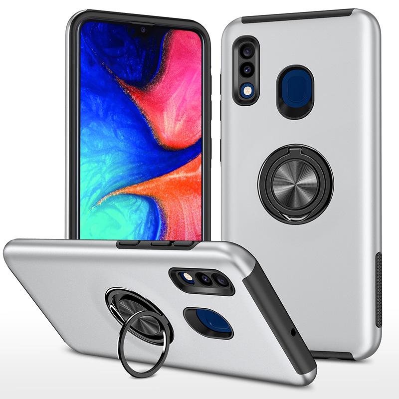Чехол Samsung A20S/A30 с защитой от отпечатков пальцев, магнитной подставкой и скрытым кольцом для автомобиля