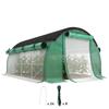 4 x 3 x 2 m Polytunnel Greenhouse with Sun Protection Net, Roll-Up Side Walls, Plastic Cover, Steel Frame, Green