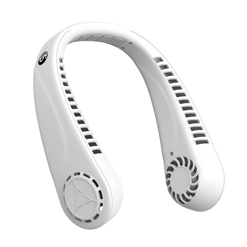 Портативный уличный мини USB-зарядный шейный вентилятор безлистный дизайн ленивый человек висит шейный вентилятор