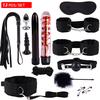 Пробки для сосков Анальный вибратор Наручники Маска Вибрационный набор