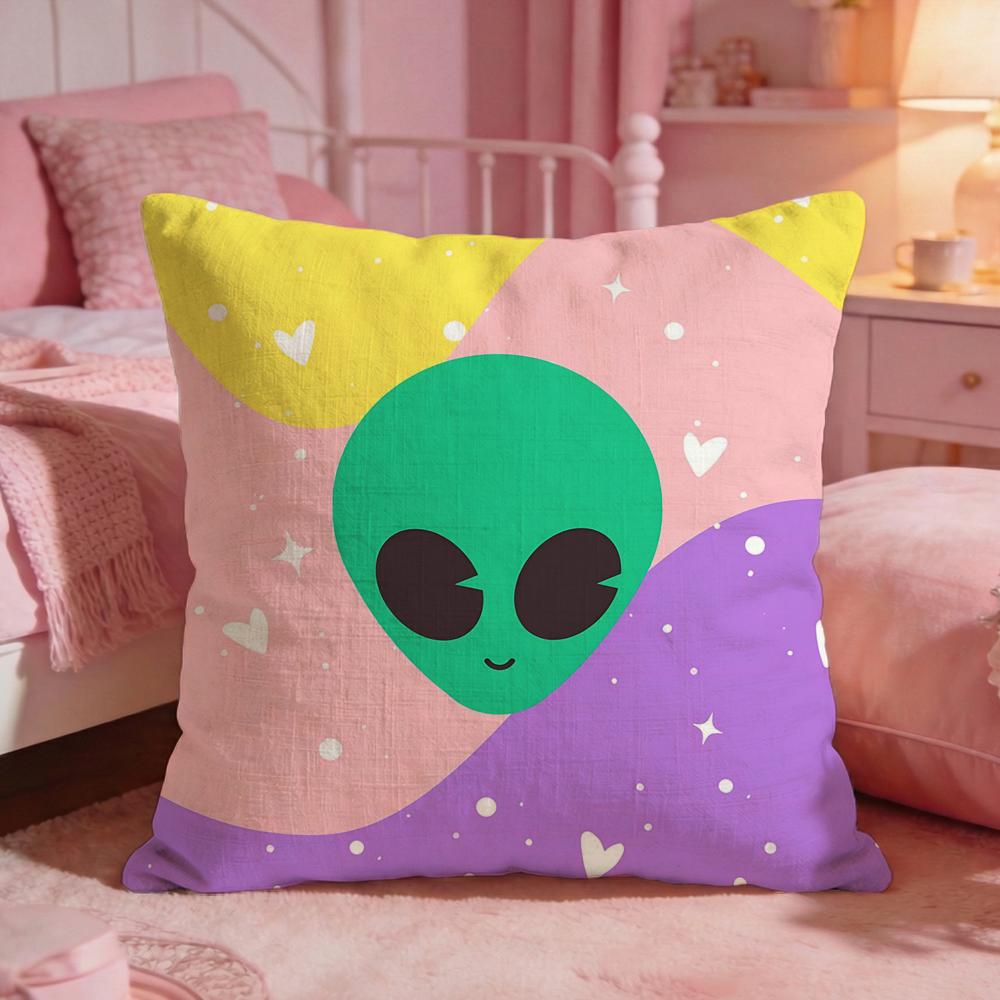 AnimalDreamy AliensS Cushion Cover Premium Comfort Reversible Pillow Cove Two in One Design for Any Room Car Interior