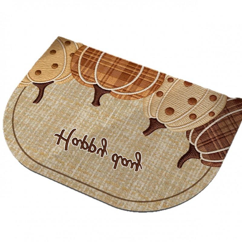 Pumpkin PVC Leather Doormat Indoor Outdoor Washable Non-slip Entrance Floor Mat