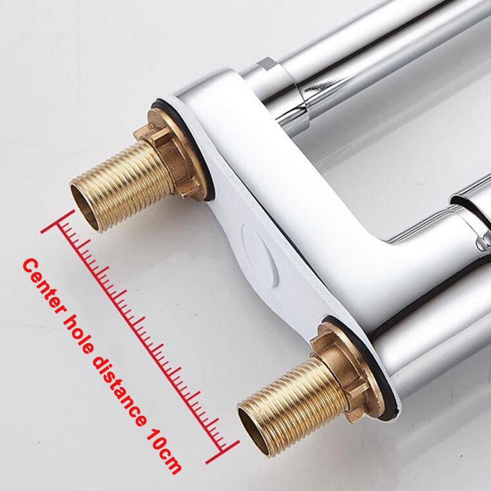 Bathroom Basin Faucet Hot And Cold Water Faucet Single Handle Deck Mounted Alloy Bathroom Washbasin Rotating Sink Water Tap