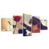 Cute Cat and Rose Canvas HD Prints Posters Home Decor Wall Art Pictures 5 Pieces  Art  Paintings No Frame