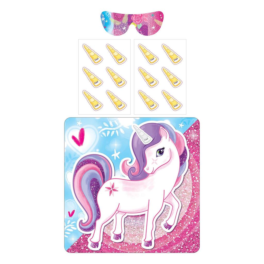 Unique Pin The Horn Unicorn Party Game
