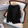Women's 9XL Plus Size Bust Spring and Autumn Fashion Stretch Bottoming Shirt T-shirt Top