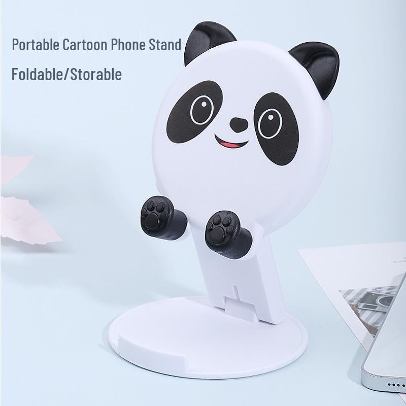 Creative Cartoon Mobile Holder - Folding Desktop Stand for Phones & Tablets
