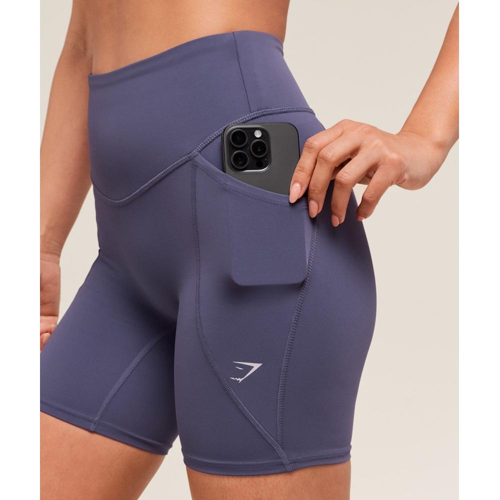 Gymshark Беговые шорты Pocket 6 с утяжелением, фиолетовые B3c7r Pb7p