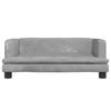 VidaXL Children's Sofa Light Grey 80x45x30 Cm Velvet 3196306
