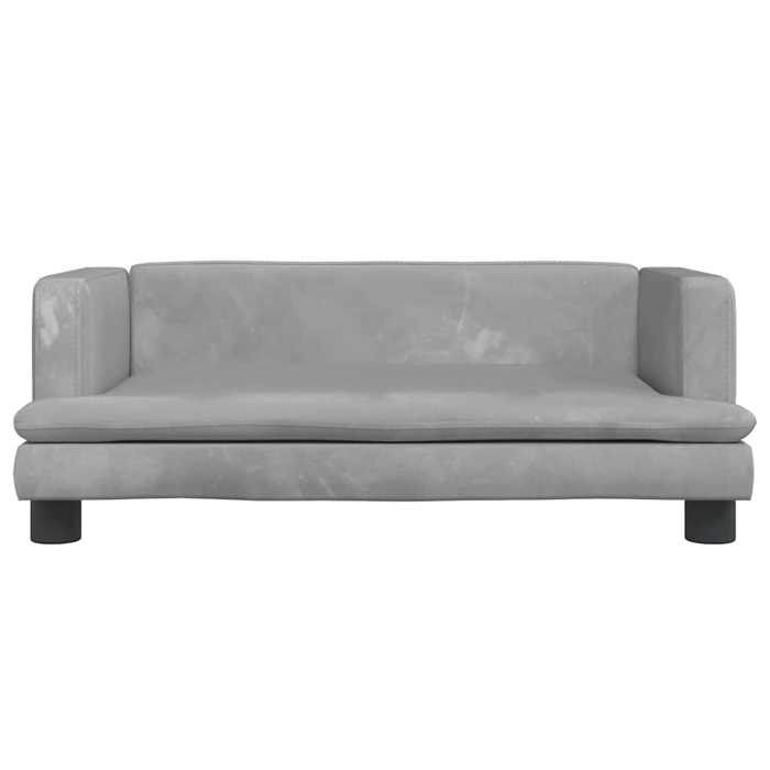 VidaXL Children's Sofa Light Grey 80x45x30 Cm Velvet 3196306
