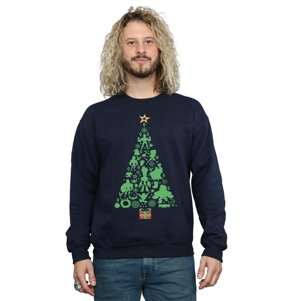 Marvel Мужская толстовка с рождественской елкой «Мстители»