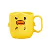Стакан для зубной щетки PP Милый мультяшный утиный узор Детская кружка для воды для дома Ванная комната Тип 3 400 мл