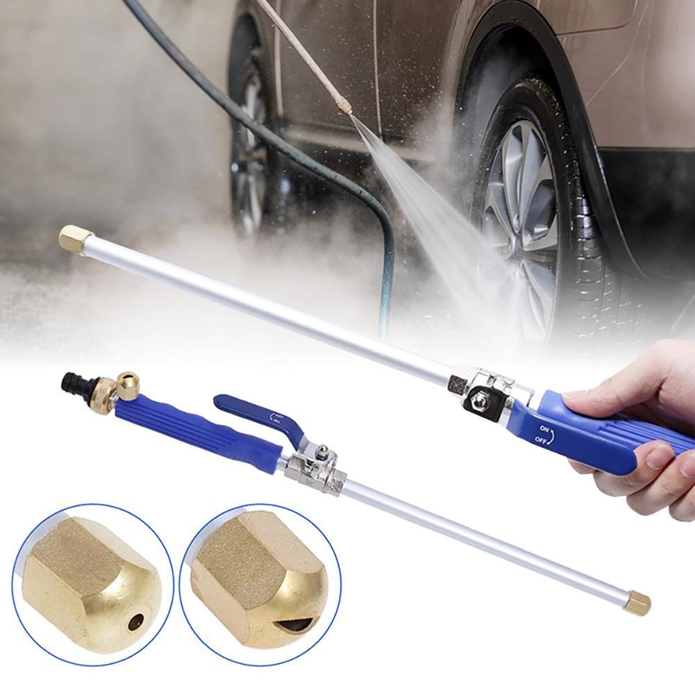 Car Washing Maintenance High Pressure Water Gun Metal Water Washer Jet Hose Pipe Wand Nozzle Sprayer Cleaning Tools Universal