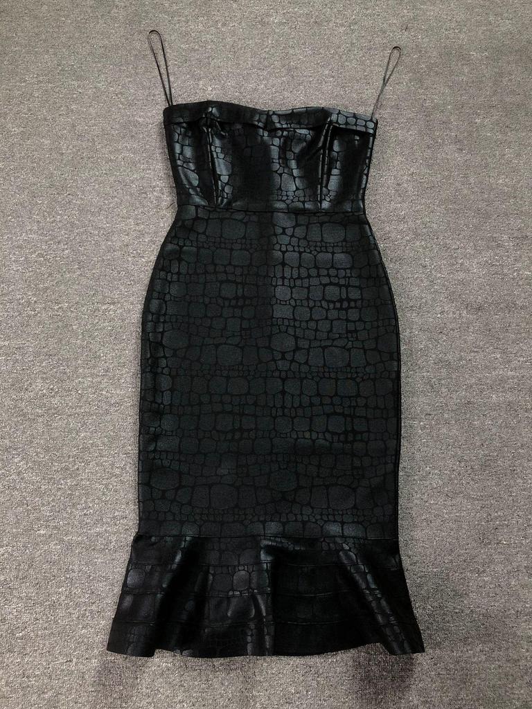 Высококачественное европейское и американское облегающее платье-русалка без рукавов на бретелях