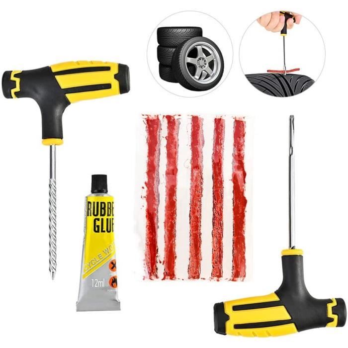 Набор для ремонта шин автомобиля-мотоцикла Пластырь Пластырь бескамерный для ремонта прокола шины Аксессуары для автомобиля-мотоцикла7