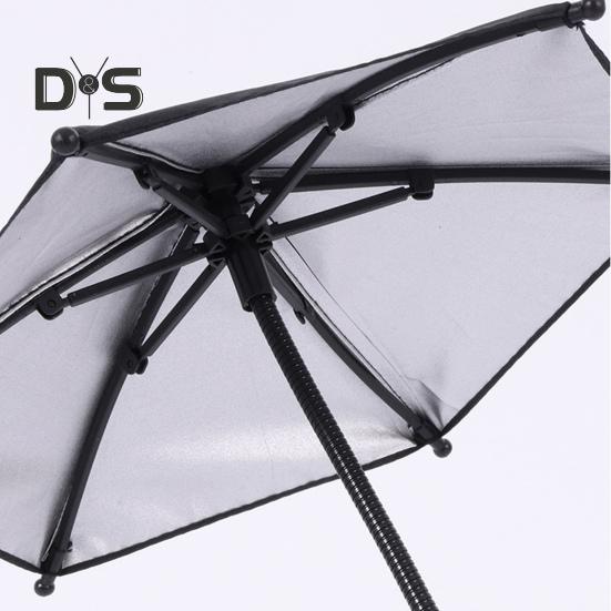 Magnetic Phone Umbrella Adjustable Flexible Angle Anti-Reflective Universal Outdoor Car Mobile Phone Sun Shade Mini Parasol Cell Phone Accessories
