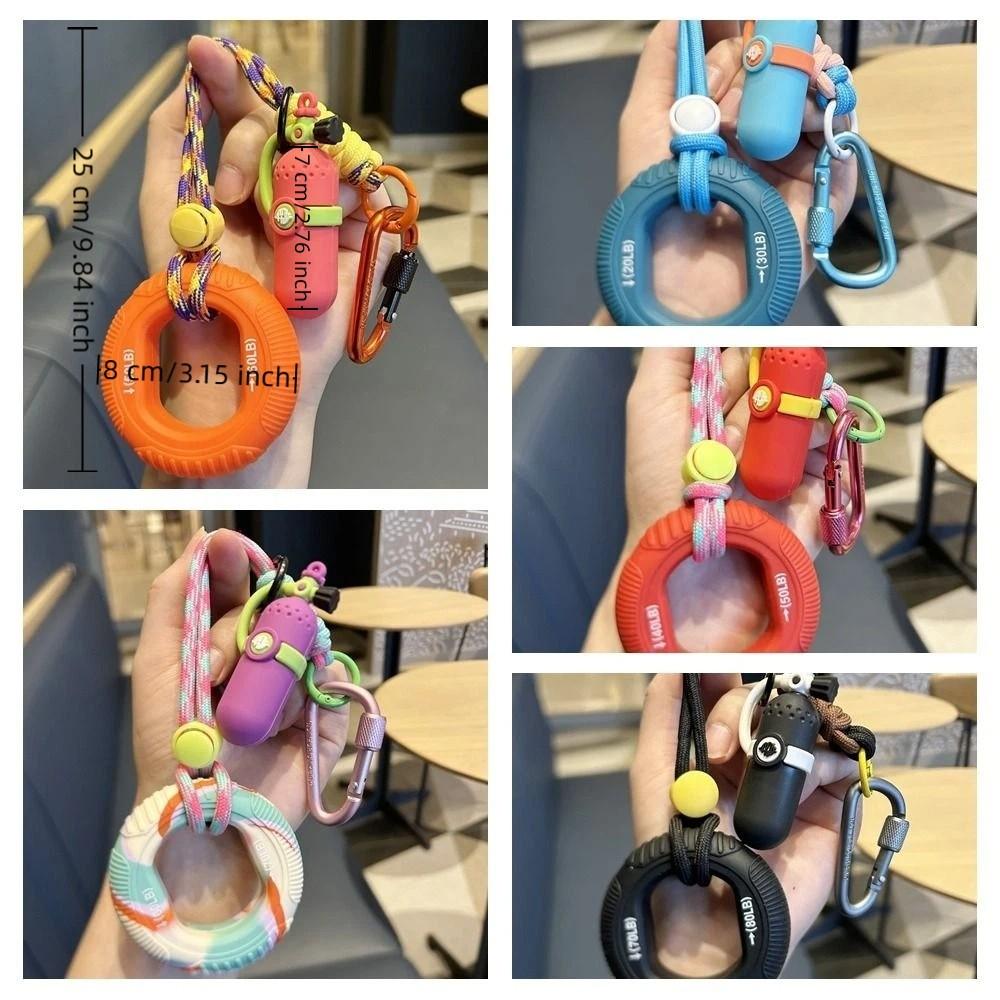 Silicone Diving Oxygen Cylinder Keychain Portable Hand Grip Ring Backpack Charm Students