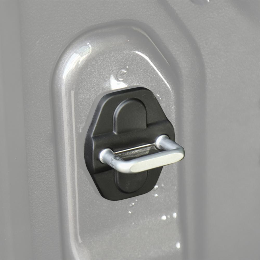 6PCS Car Door Latch Lock Protector Decoration Cover Trim for Jeep Wrangler JL Gladiator JT 2018-2026 Interior Accessories ABS