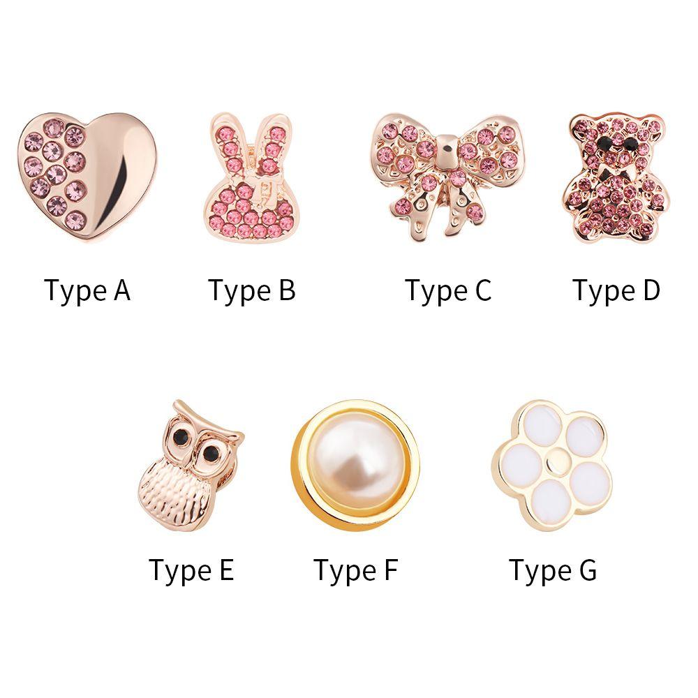 Silicone Strap Decorative Nails Rubber Bracelet Decoration Jewelry Accessories Watchband Ornament