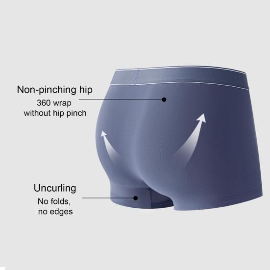 Men Boxer Underwear with Inner Layer Widen Waistband Breathable Patchwork Color Shorts Panties Daily Home Sports Wear