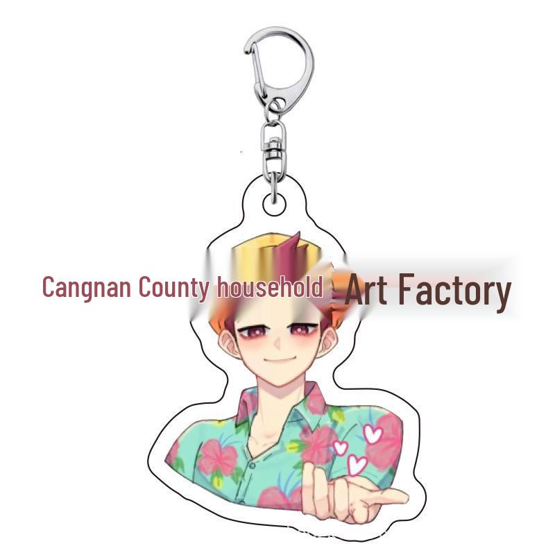K-pop Брелок для ключей с женской группой «Охотники на демонов»: Милый акриловый брелок для школьной сумки Lumi, Zoe, Mira & Qin Yu