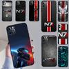 Чехол N7 Mass Effect для Huawei Nova Y90 Y70 Y60 Y72 Y73 Y61 Y91 7i 8i 11i 12i 12s 9 10 SE P20 P30 P40 Lite