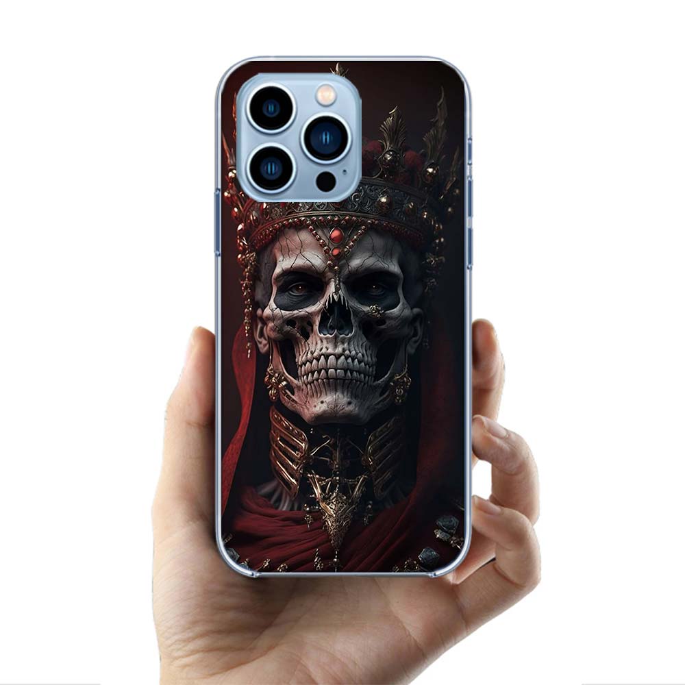 Crown Skeleton Emperor Cases Phone Case For Iphone 17E 16E 17 Air 16 Pro Max 15 Pro 14 Plus 11 13 12 Mini Cover Cases Compatible
