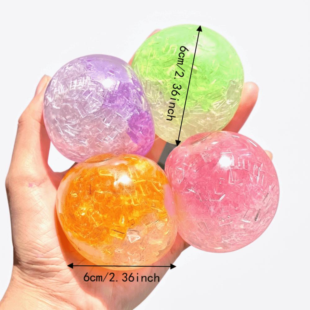 Shredded Ice Sugar Cracking Squishy Toy Slow Rising Ice Cracked Crystal Ball Vent Toy