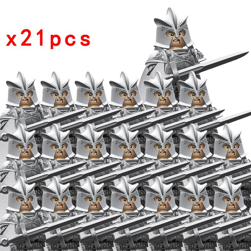 MOC Престолы Золотая Броня Воин Стражник Джейме Ланнистер Барристан Селми Мерин Трант Конструкторы Мини Экшн Фигурка Игрушки