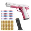 Shell Ejection Soft Bullets Pistol Toy Gun For Boys Girls Shooting Games  Birthday Gift Age 5+