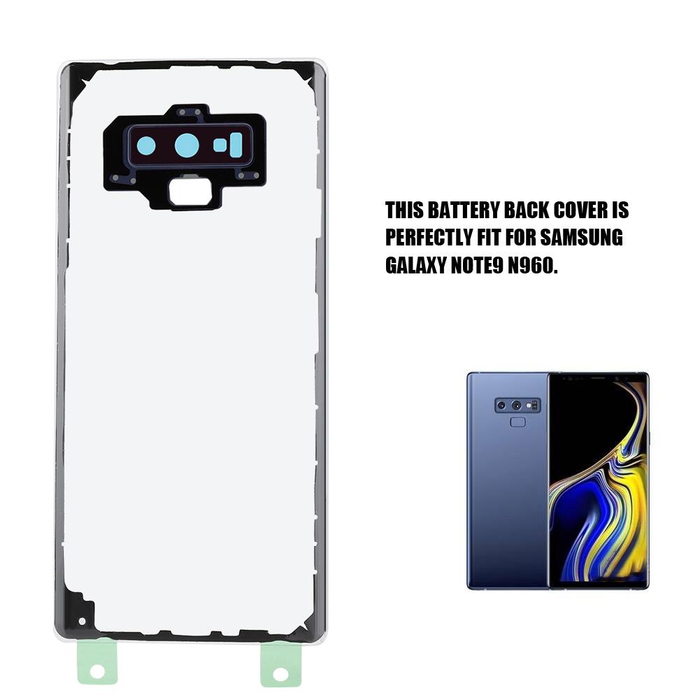 For Note9 N960 Transparent Battery Back Cover Replacement with Tools (Blue)