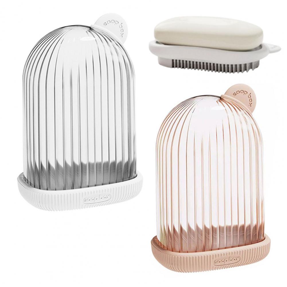 Дорожная мыльница с поддоном для слива, устойчивая к протечкам, многоцелевой контейнер для мыла, переносной мыльница с крышкой