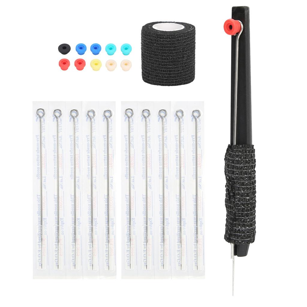 Hand Tattoo Pen Stainless Steel Tattoo Needle Bandage Grommet Tattoo Tool Kit Accessory Aiguille De