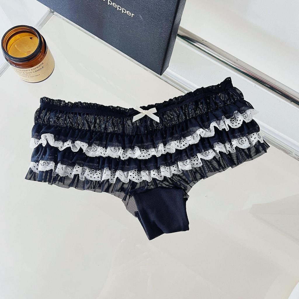 Cute 3D Ruffle Layered Lace Panties for Women