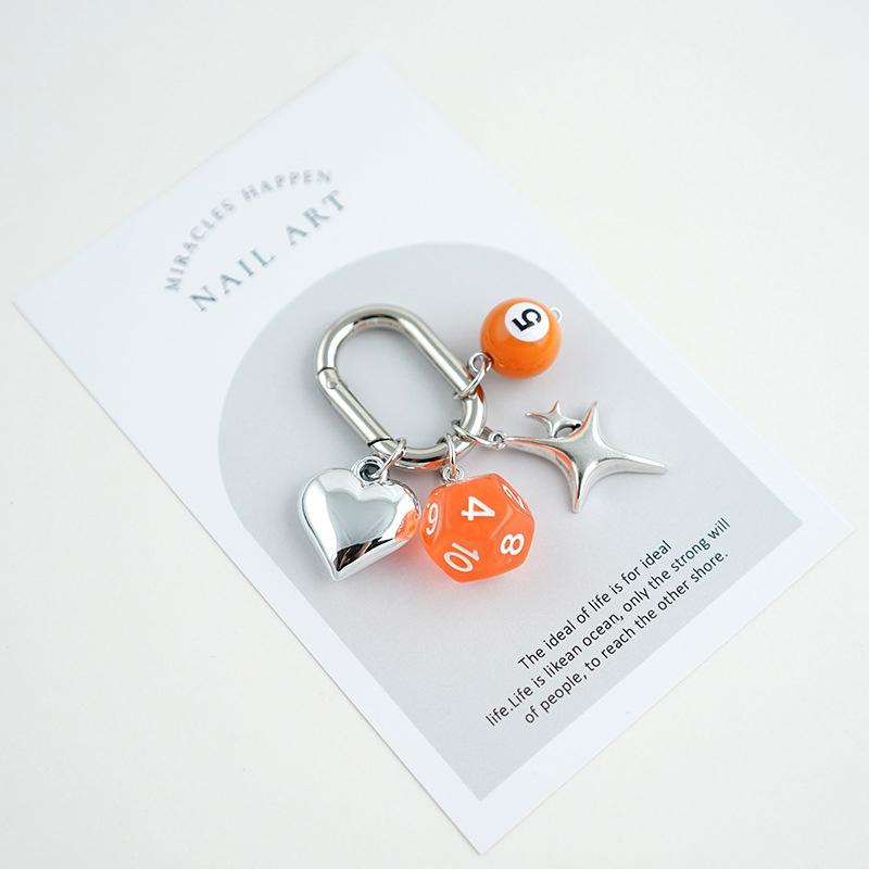 1 шт. Акриловый подвесной мешочек для украшений в форме кубика, подвеска-сито, брелок, подвеска, многогранный брелок для кубиков, маленькие подарки